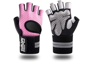 SIMARI Gants de Levage Gants de Fitness pour Hommes et Femmes,Support du Poignet + Protection complète de la Paume,Parfait pour l'entraînement de Levage Bodybuilding, Bike, Boating, etc.SMRG902