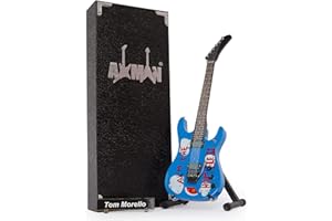 AXMAN Tom Morello (Rage Against The Machine) 'Arm The Homeless' Guitar: Miniature Guitar Replica - Music Gifts - Handmade 1/4 Scale - Display Box, Name Tag and Mini Stand