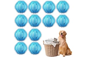 HONGOEN 12 Stücke Sicherer Tierhaarentferner Waschmaschine,Fusselbälle für die Waschmaschine,Entfernt Tierhaare,Haarfänger Flusensiebe,Fusselbälle Waschmaschine,Tierhaare Waschmaschine,für Entfernt Tierhaare