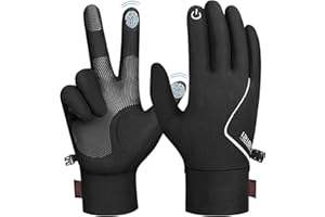 ‎PULIOU PULIOU Kinder Handschuhe Reithandschuhe Winter Wärme Winterhandschuhe Fahrradhandschuhe Outdoor Sport Anti-Rutsch Winddicht Leichte Touchscreen Wasserdicht Laufhandschuhe für Jungen Mädchen 4-12 Jahre