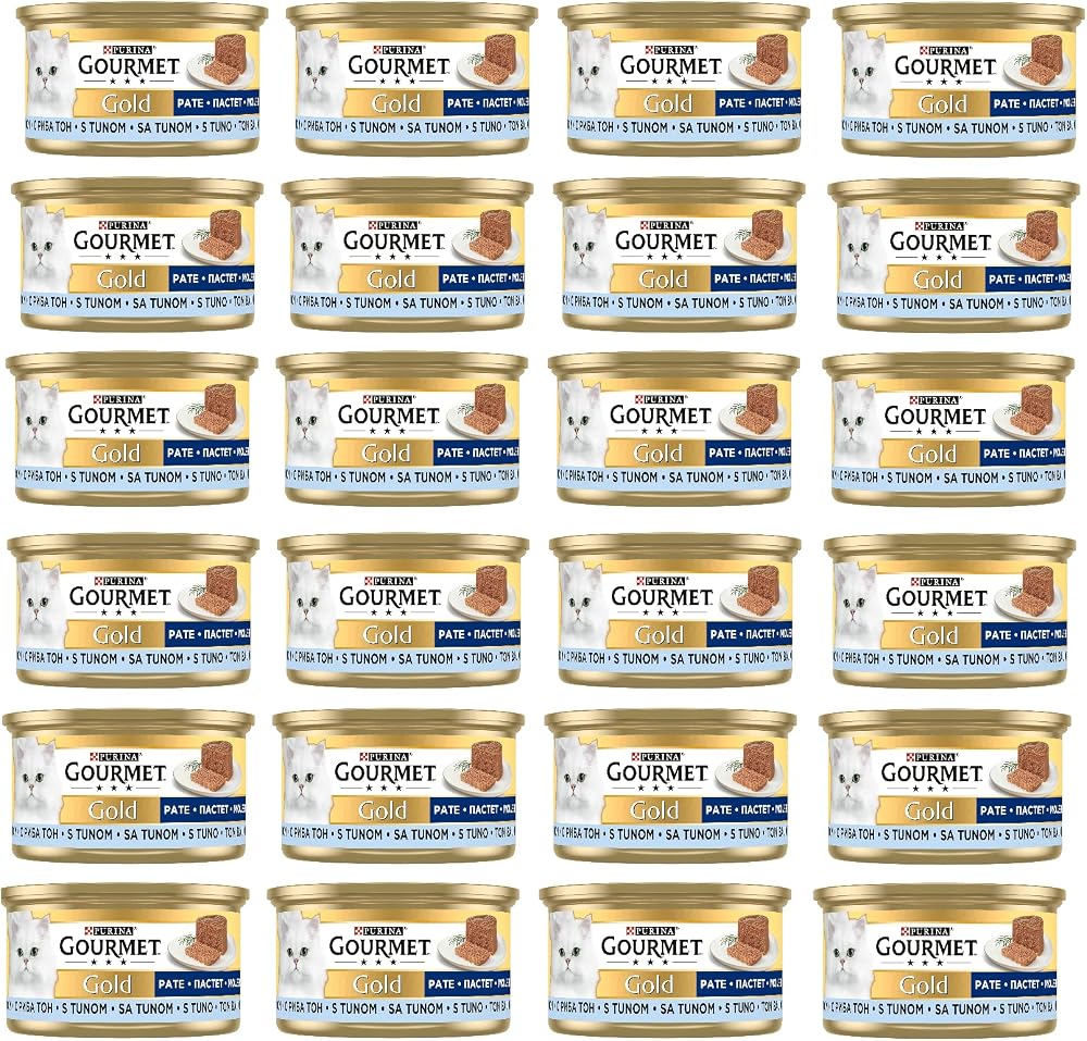 Gourmet Gold Kıyılmış Ton Balıklı Yaş Kedi Maması, Yetişkin Kediler (24 x 85 gr)