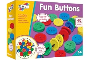 Galt Toys, Fun Buttons, Threading Toy, Ages 3 Years Plus