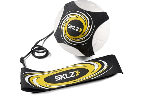 SKLZ Hit-N-Serve Volleyball Serve Trainer for Solo Practice, Noir
