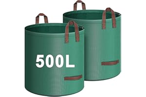 IWTTWY Sac de déchets de jardin réutilisable et résistant avec poignée – Sacs de recyclage pour le camping et la collecte des débris végétaux