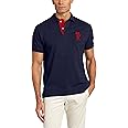 U.S. POLO ASSN. Mens 6543-CLNV Short-sleeve Polo Shirt With Applique