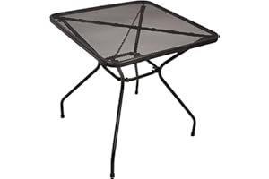 DEGAMO Bistrotisch Classic 70x70cm quadratisch, Streckmetall anthrazit