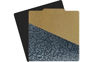 AJOYIB PEI strutturato & PEO liscio (motivo a diamante) Piastra di costruzione Letto riscaldato flessibile compatibile con la serie Ender 3 Ender 5