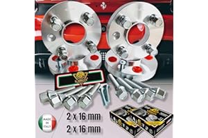 IGP IL GOMMISTA PROFESSIONISTA IGP 4 DISTANZIALI 16+16 mm 4 x 98 mozzo 58.1 + 16 BULLONI compatibili con FIAT IDEA BRAVO CINQUECENTO MULTIPLA *OK AUTO RUOTA CERCHI IN LEGA
