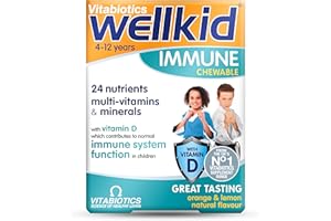 Immunity Booster Chewable Vitamin Tablets for Kids, Wellkid