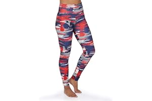 Zubaz Women's NFL Women's Paint Legging NFL New England Patriots Women's Navy Blue/Red, Small