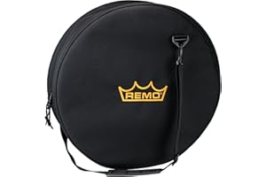 Remo World Percussion - Hand Drum Bag - 17.5" x 4.5" – Universal Bag with Handle and Shoulder Strap - Fits 2 Drums (16" x 2"), Sound Shape Pack, Frame and Buffalo Drums - HD-0016-BG