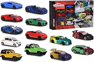 SMOBY Majorette - Set 13 Pièces (9+4 exclusifs) - Voitures Miniatures en Métal - Coffret Véhicules Color Changers - 212054023