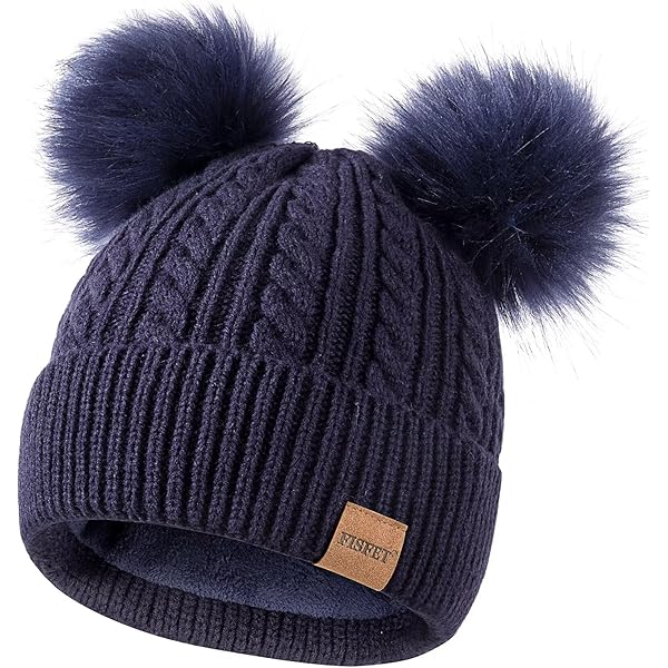 styleBREAKER Gebreide muts voor kinderen, met hartpatroon en thermo