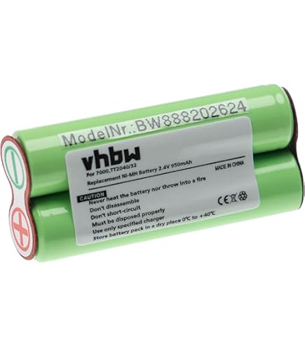 Batterie Vhbw Ni-MH 2,4V 2000mAh Pour Rasoir Remington R-9190 R-9100 PG-250
