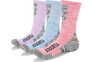 KOOOGEAR Walking Hiking Socks Womens Ladies Anti Blister Cushioned Thermal Sports Work Socks 3-7 Multipack Winter Thick Warm Cotton Non Slip Outdoor Trekking Athletic Socks