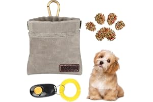 HDHGXUJRD Leckerli-Tasche für Hundetraining,Freihand-Hundeleckerli-Tasche mit automatischem Verschluss,robuste Hundefuttertasche kompakt & funktionell Baumwollfuttertasche Hundetraining für schnelle Belohnung