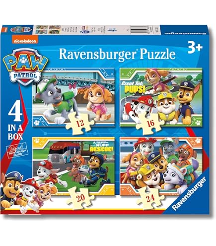 Clementoni Paw Patrol Supercolor Patrol-104 Pezzi-Made In Italy, 6 Anni Cartoni Animati Puzzle Animali Bambini Multicolore Medium 27261