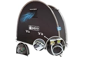 Diebstahlsichere Fahrradgarage für 2 Fahrräder | 3-Fach Sicherheit | Schwerer, abschließbarer Reißverschluss mit Schlossösen | Fahrradschuppen | Fahrradgarage Wetterfest | Ideal auch für 1-2 E-Bikes