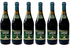 Lambrusco rosso dolce Gualtieri Dell`Emilia IGT (6 X 0,75 L) - Vino Frizzante - Roter Süßer Perlwein 7,5% Vol. aus Italien