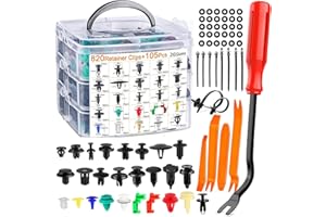 PUTEKCO 925 Piezas Clips de Sujeción para Coche, 26 Tamaños Universales, Juego de Clips de Plástico con Herramientas de Desmontaje y Caja de Almacenamiento para Parachoques, Puertas y Guardabarros