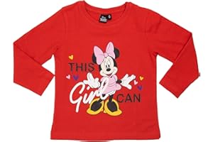 UNITED LABELS Disney Minnie Mouse Pullover für Mädchen - This Girl can Sweatshirt Kinder Oberteil Rot