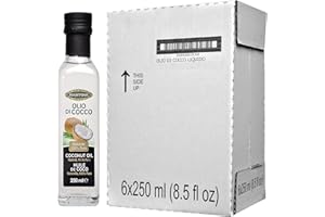 Olio di Cocco Liquido 6x250ml - 100% Puro & Naturale – Dal delicato sapore di cocco - Olio Nutraceutico – Salute & Benessere - Alta Qualità Fratelli Mantova dal 1905