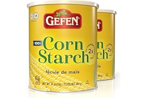 Gefen Corn Starch 100% Pure, 454g (Pack of 2) Resealable Lid, Gluten Free Thickener, Just One Ingredient