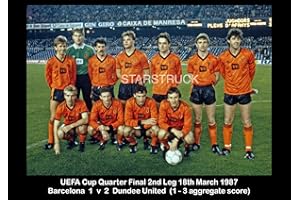 STARSTRUCK Barcelona v Dundee United FC 1-2 1987 UEFA Cup Quarter Final 2nd leg Exclusive A4 Print