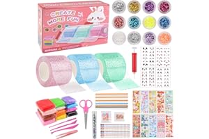 JTgugu Nano Tape Bubbles Set per bambini, fai da te Nano Tape Bubble Bolle, Squishy, giocattolo fai da te, super elastico, Nanotape, Fidget Toys Party Favors regali per alleviare lo stress e