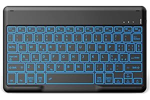 EasyAcc Tastiera Bluetooth Wireless con Windows/Android/iOS, Tastiera Portatile con Tablet Layout Italia, Tastiera Tablet, Retroilluminata