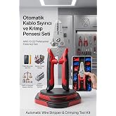 Transformacion Otomatik Kablo Sıyırıcı ve Krimp Pensesi Seti - AWG 10-22 Elektrik&ccedil;i Kablo Soyucu, Kesici ve Terminal Sıkma Pe