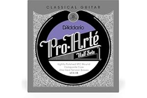 D'ADDARIO D’Addario Guitar Strings - Pro-Arte Nylon Guitar Strings - LCX-3B - Classical Guitar Strings - Half Sets, Extra Hard Tension, Lightly Polished-Composite Core