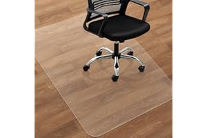 SHAREWIN Office Chair Mat for Hard Wood Floors, 120x75 cm Heavy Duty Anti-Slip Hardwood Floor Protector Rug, Easy Clean