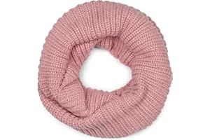 styleBREAKER Unisex Feinstrick Loop Schal einfarbig | Weicher elastischer Winter Schlauchschal in Feinripp Optik | Warmer Strick Loop für Damen und Herren