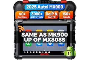 Autel MaxiCheck MX900 Maquina Diagnosis, 2025 Bidireccional Como MaxiCOM MK900 MK900BT, Avanzado MK808BTPRO MK808S MX808S Diagnosis Coche Multimarca, 3K+ Pruebas Activas, DoIP&CANFD, 40+ Servicio,OS11