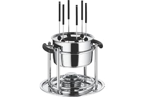 WMF Fondue-set fest 6-st Allergo, Rostfritt stål, Silver, 27,7 x 27,8 x 21,3 cm