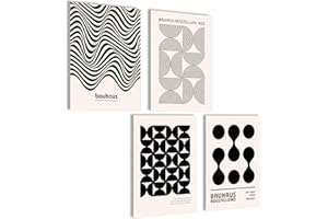 mojoliving Bauhaus zestaw plakatów, obrazy do sypialni, dekoracja Aesthetic, obrazy do salonu, plakat w stylu vintage, obrazy ścienne do sypialni, dekoracja pokoju Aesthetic Room, abstrakcyjne obrazy,