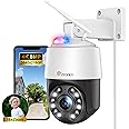 ctronics 4K 16X Optical Zoom CCTV Security Camera Outdoor with Auto Tracking/Cruise/Zoom, 5Ghz/2.4Ghz WiFi 360°View Metal Cameras,197FT Night Vision,Human/Vehicle/Pet Detection,Cloud/TF,IP66