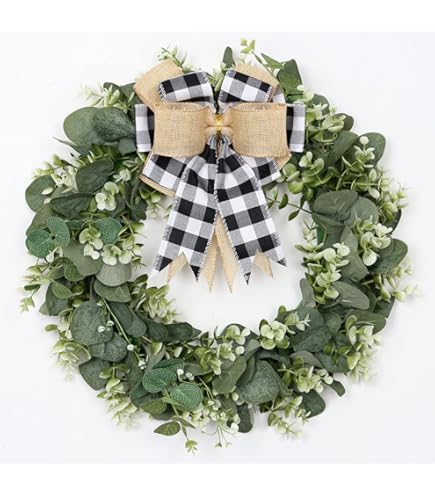 Ghirlanda Pasquale Primavera Blu 30 Cm - Fiori Artificiali Per Porta Esterna - Decorazione Stagionale - Foto 8