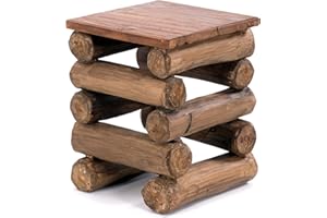 DESIGN DELIGHTS Sgabello in Legno Massiccio di Teak, 30 x 30 x 39 cm (Larghezza x profondità x Altezza), in Legno Massiccio di Teak