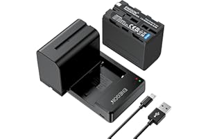 ENEGON NP-F970 Batteria (8400mAh 2-Pezzi) e Kit Caricatore LCD Compatibile con Sony NP-F980 NP-F970 NP-F960 NP-F950 NP-F930 NP-F770 NP-F750 NP-F570 NP-F550