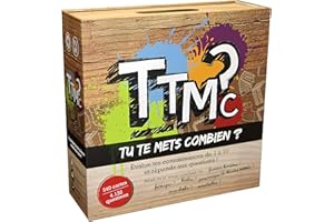 TU TE METS COMBIEN ? TTMC TTMC - Tu Te Mets Combien ? - Jeu de société ambiance - Evalue tes connaissances de 1 à 10 - Quiz Culture générale - 2 à 16 joueurs