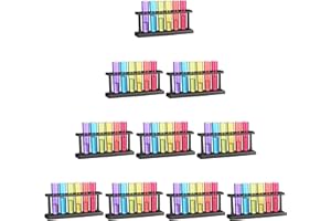 Relaxdays Verre à Shot, Lot de 60, en Forme d'éprouvette, Amusant, support, 4 cl, Tube à essais, Plastique, coloré