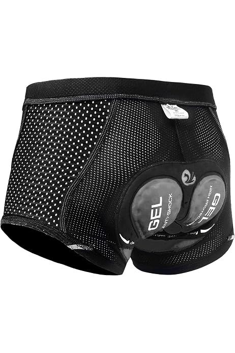 BALEAF - Cuissard De Cyclisme Homme Rembourré 3D - Noir - Confort Maximal Pour Longues Distances