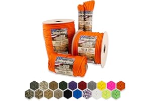 TOUGH-GRID PC750 Paracord 340 kg – 100% Nylon Militärspezifikationen Typ IV – für Militär, Camping, Hängematte, Notfälle, Handwerk