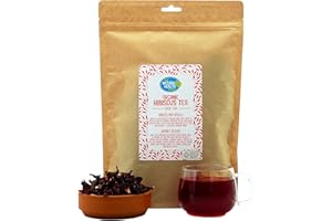 Organic Hibiscus Loose Leaf Tea (200g) By The Natural Health Market | Soil Association Certified Organic Whole Hibiscus Flowers | Climate Pledge Friendly | Pure, Caffeine-Free Herbal Tea (Made in UK)