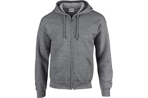 GILDAN Heavy Blend Unisex Adult Full Zip Hooded Sweatshirt Top