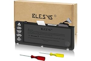 BLESYS Batería A1322 para MacBook Pro de 13 Pulgadas A1278 (Mediados de 2009, Mediados de 2010, principios de 2011, Finales de 2011, Mediados de 2012) [Li-Polímero 10,95 V, 6000 mAh/65,7 WH]