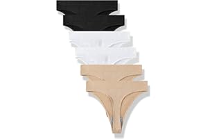GRANKEE damskie oddychające bezszwowe majtki stringowe no show bielizna 6 pack