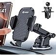 Andobil Car Phone Holder, [Ultra Stable] Hands Free Phone Mount for Dashboard, Windscreen, Air Vent, Desk, Universal Phone Stand Compatible with iPhone 12, 11, XR, XS, SE, Samsung Galaxy S20, Note 22